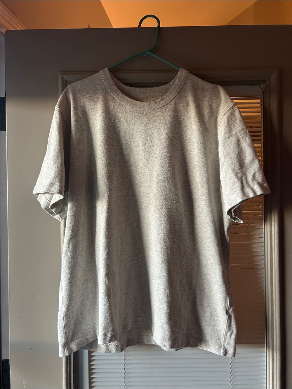 Buck Mason Heather Gray Short Sleeve Cotton Heavy Tee